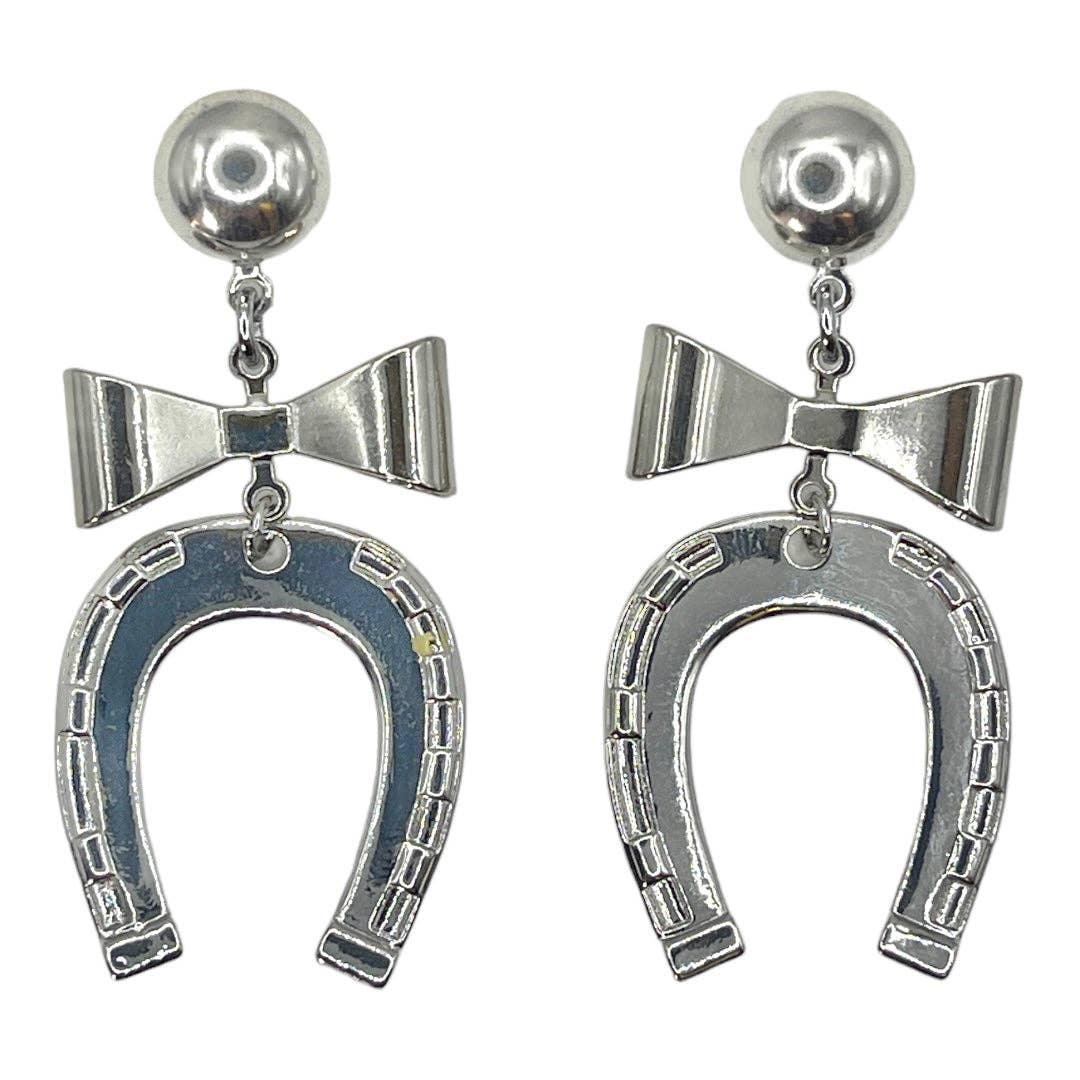 Coquette Cowgirl Earrings (NEW & silver plated)