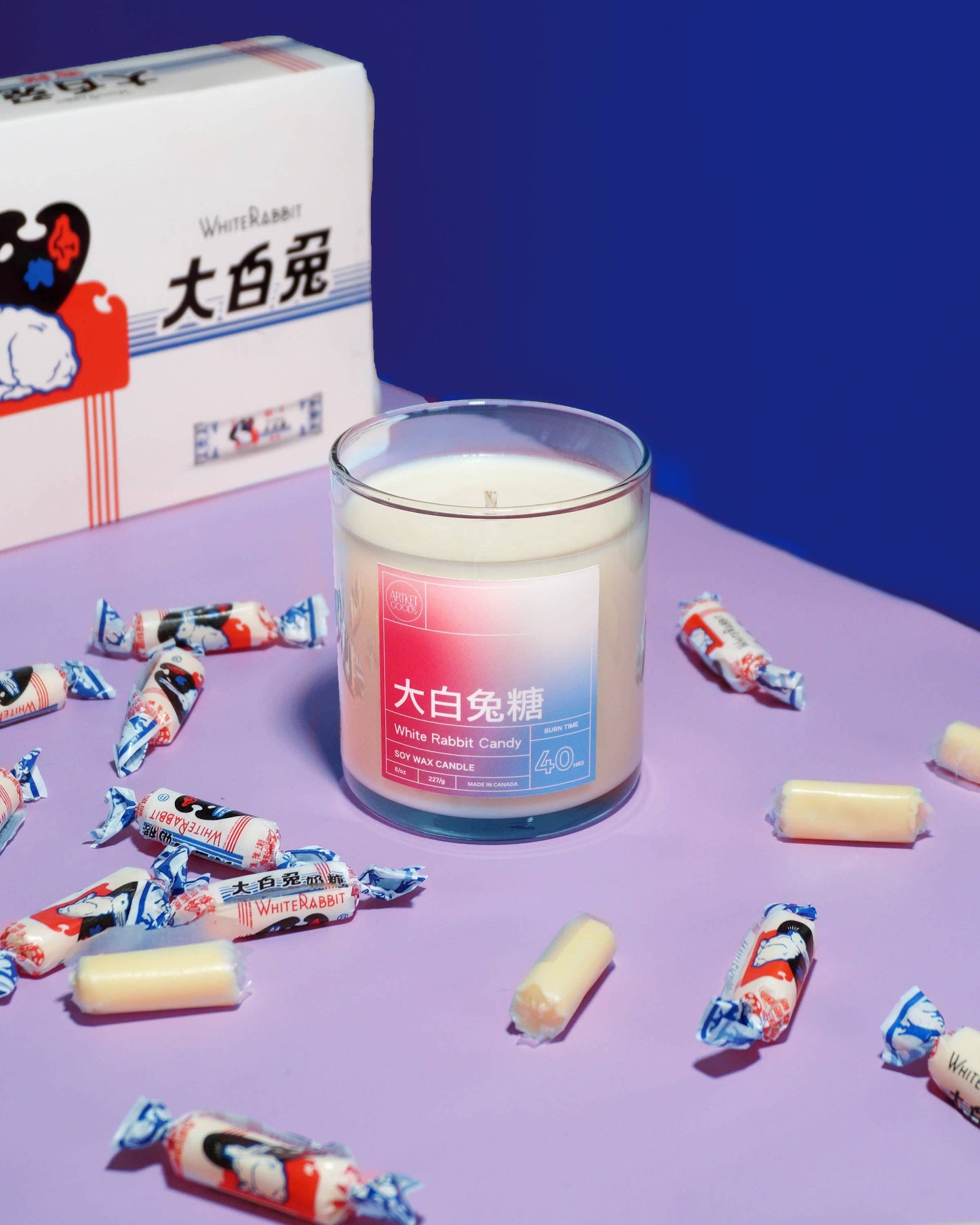 White Rabbit Candy Soy Wax Candle