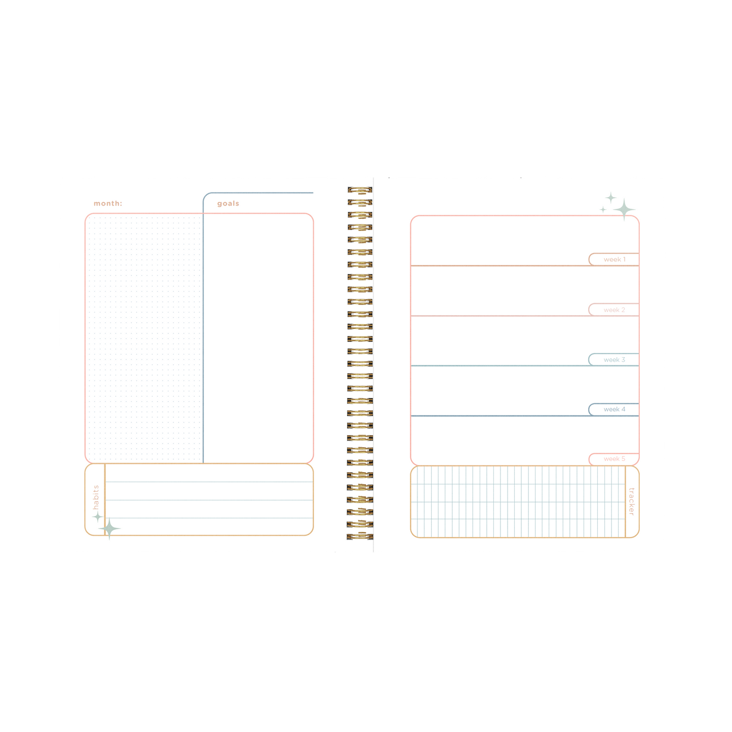 Large Perpetual Planner - Griddy Grid: Dream. Manifest. Believe.