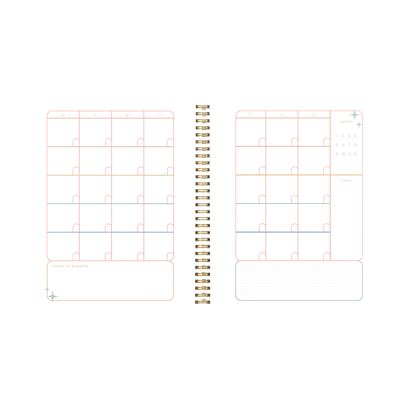 Large Perpetual Planner - Griddy Grid: Dream. Manifest. Believe.