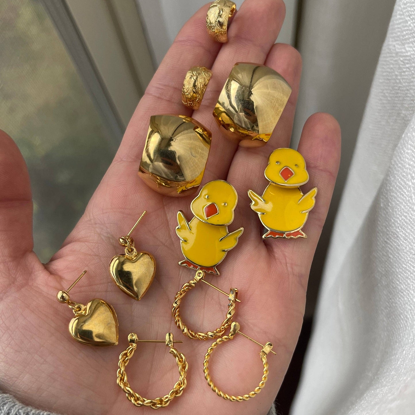 Sade Half-Hoop Earrings (DEADSTOCK & gold plated)