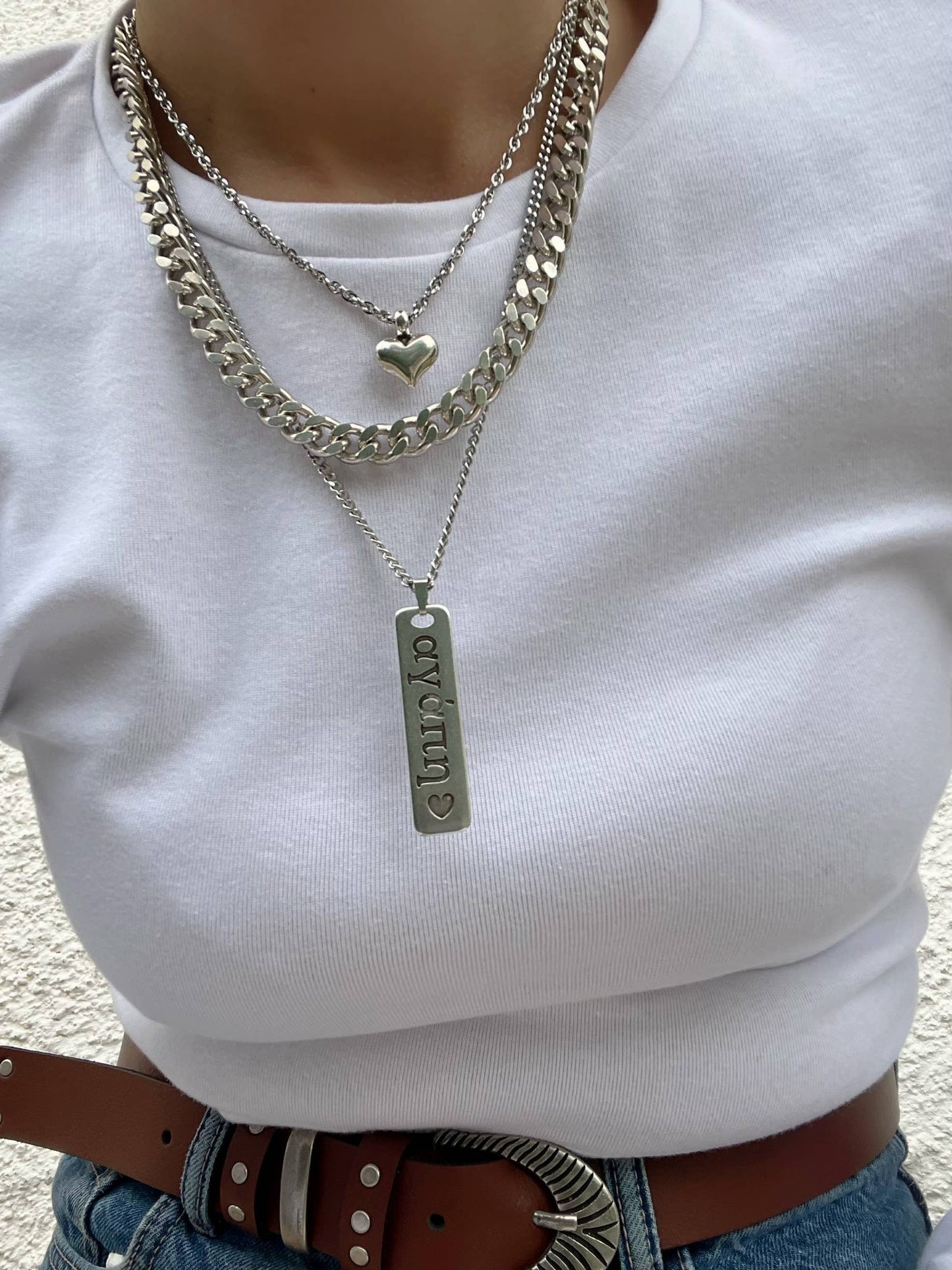 Manhattan Heart Necklace (stainless steel)