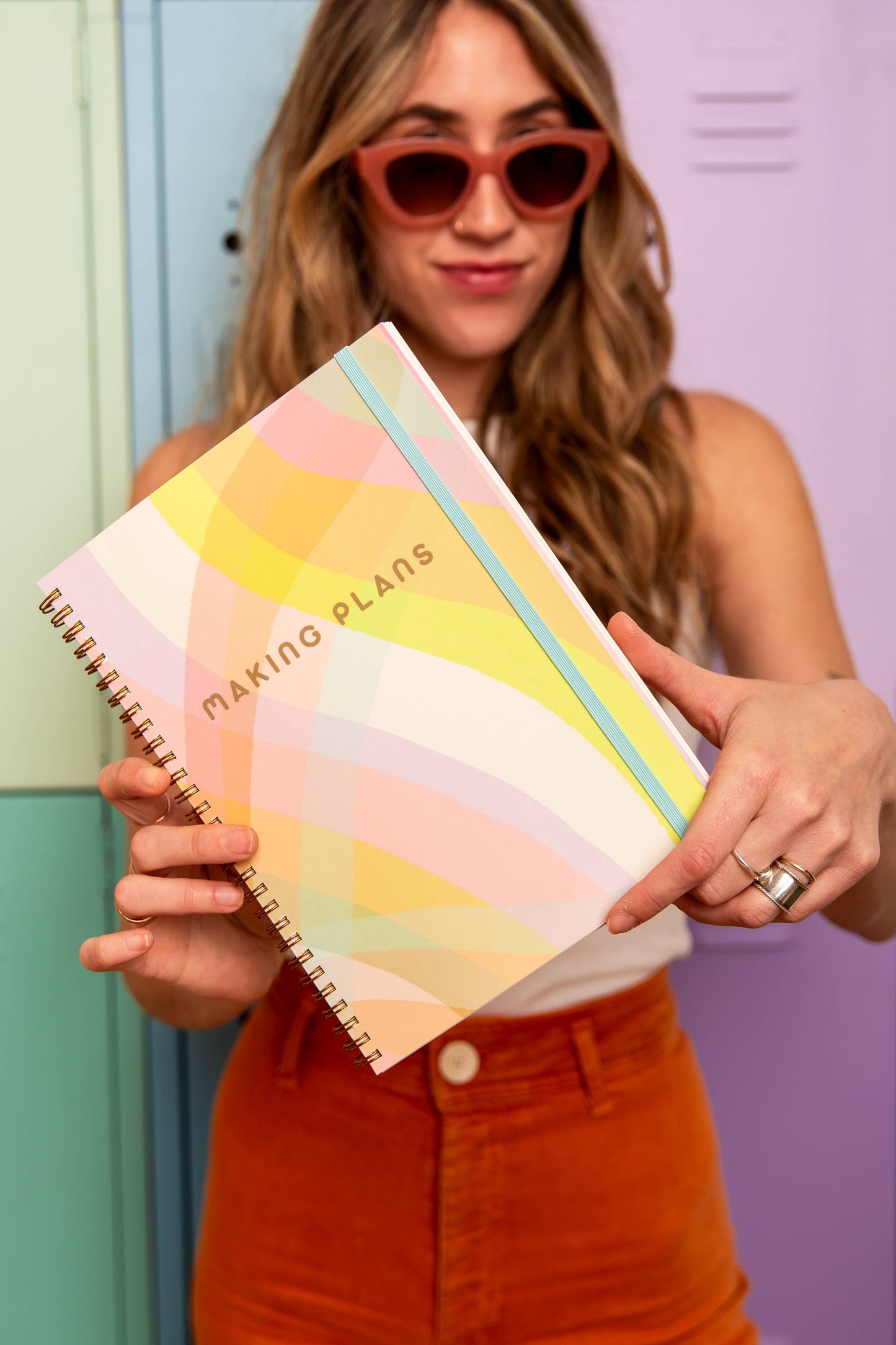 Large Perpetual Planner - Rainbow Gradient: Making Plans