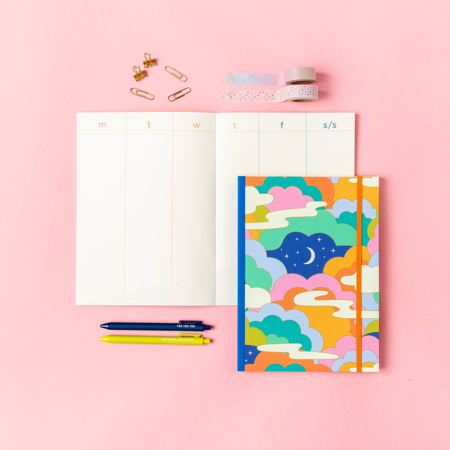 Perpetual Planner - Clean & Colorful: Cosmic Clouds (large)