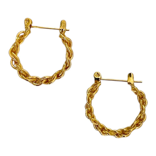 Bianca Rope Hoop Earrings (DEADSTOCK & gold plated)
