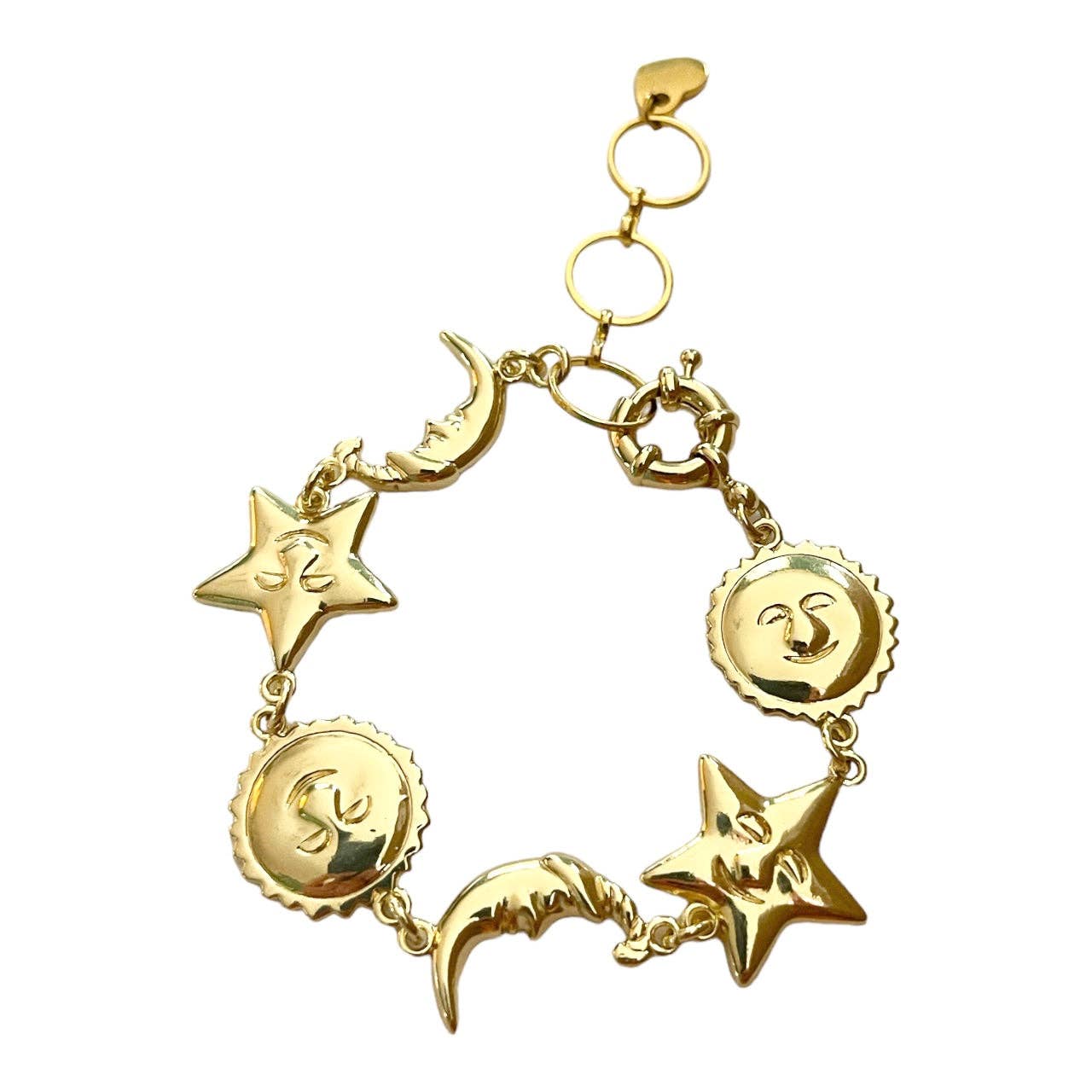 Many Moons Bracelet (DEADSTOCK & gold plated) Adjustable