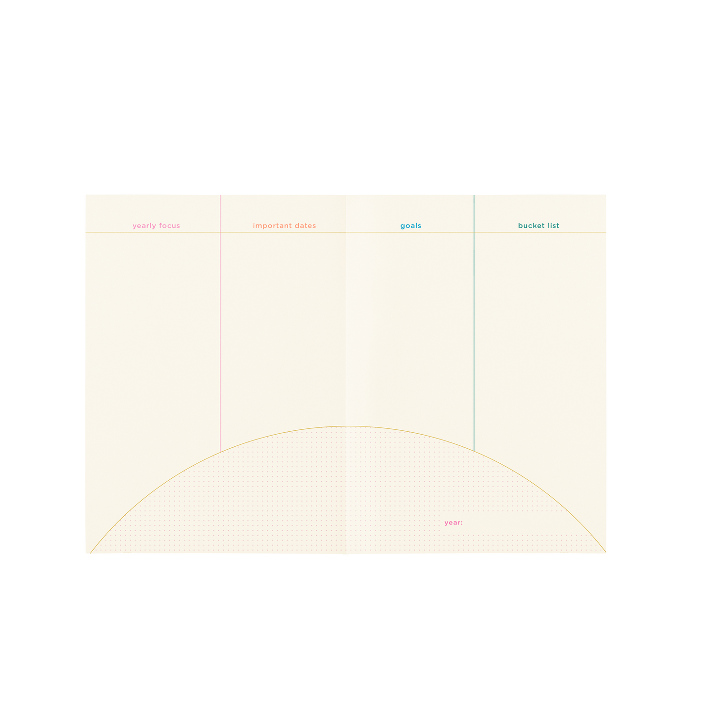 Perpetual Planner - Clean & Colorful: Cosmic Clouds (large)