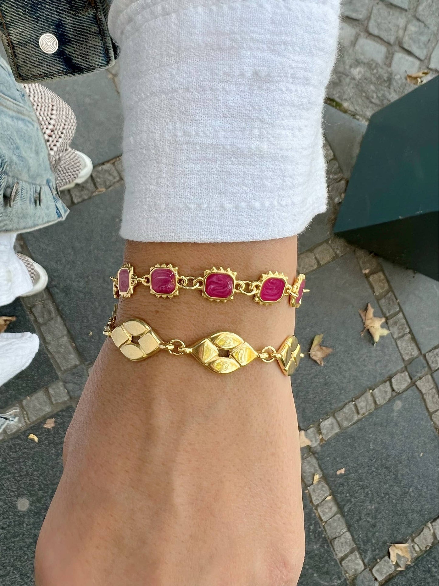 Triomphe Gold Bracelet (stainless steel)