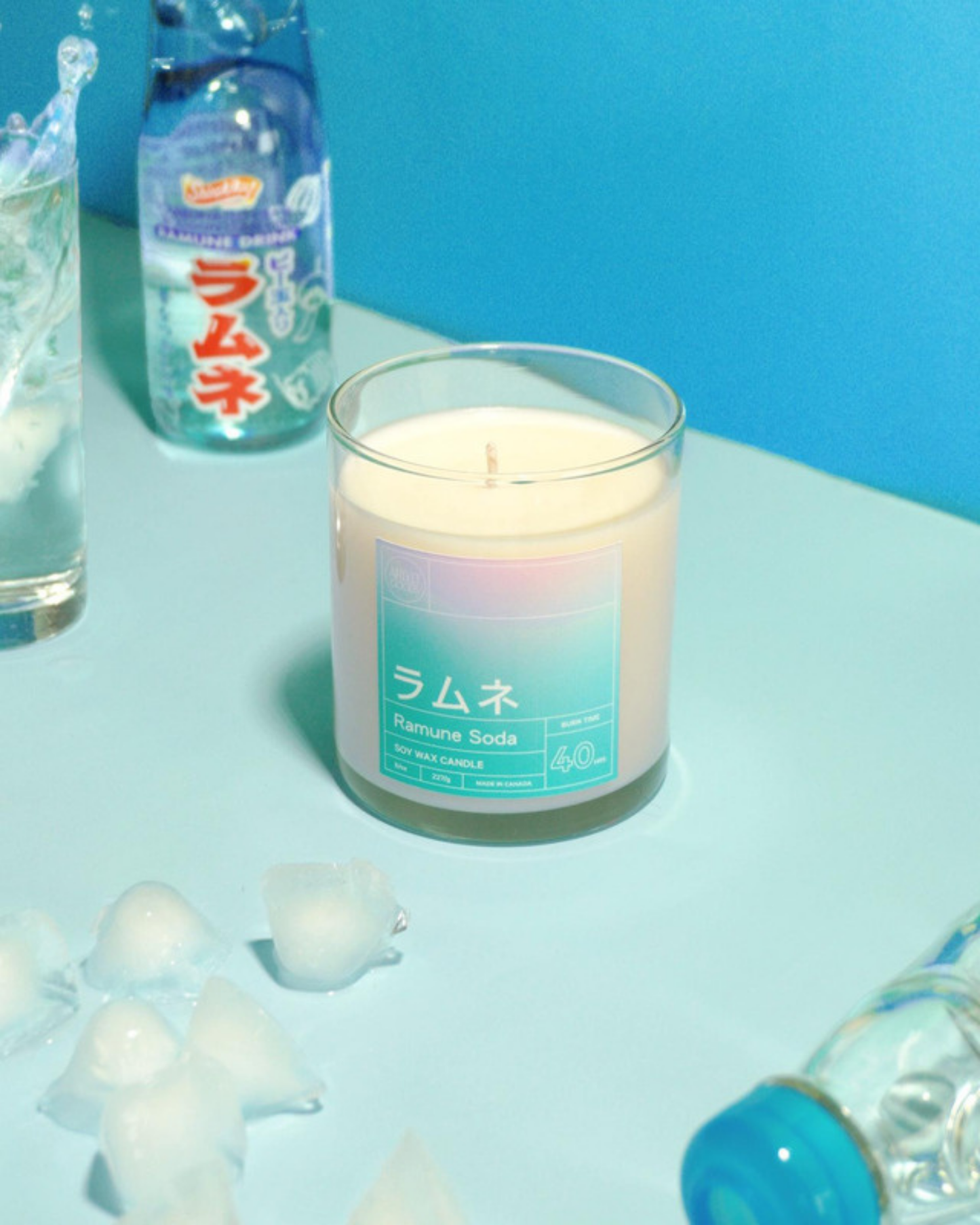 Japanese Ramune Soda Soy Wax Blend Candle