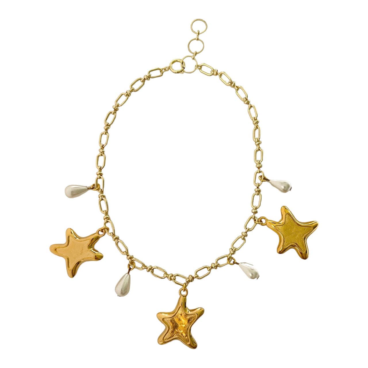 Starry Summer Necklace (DEADSTOCK & gold plated)