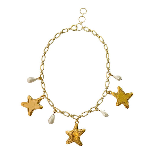 Starry Summer Necklace (DEADSTOCK & gold plated)