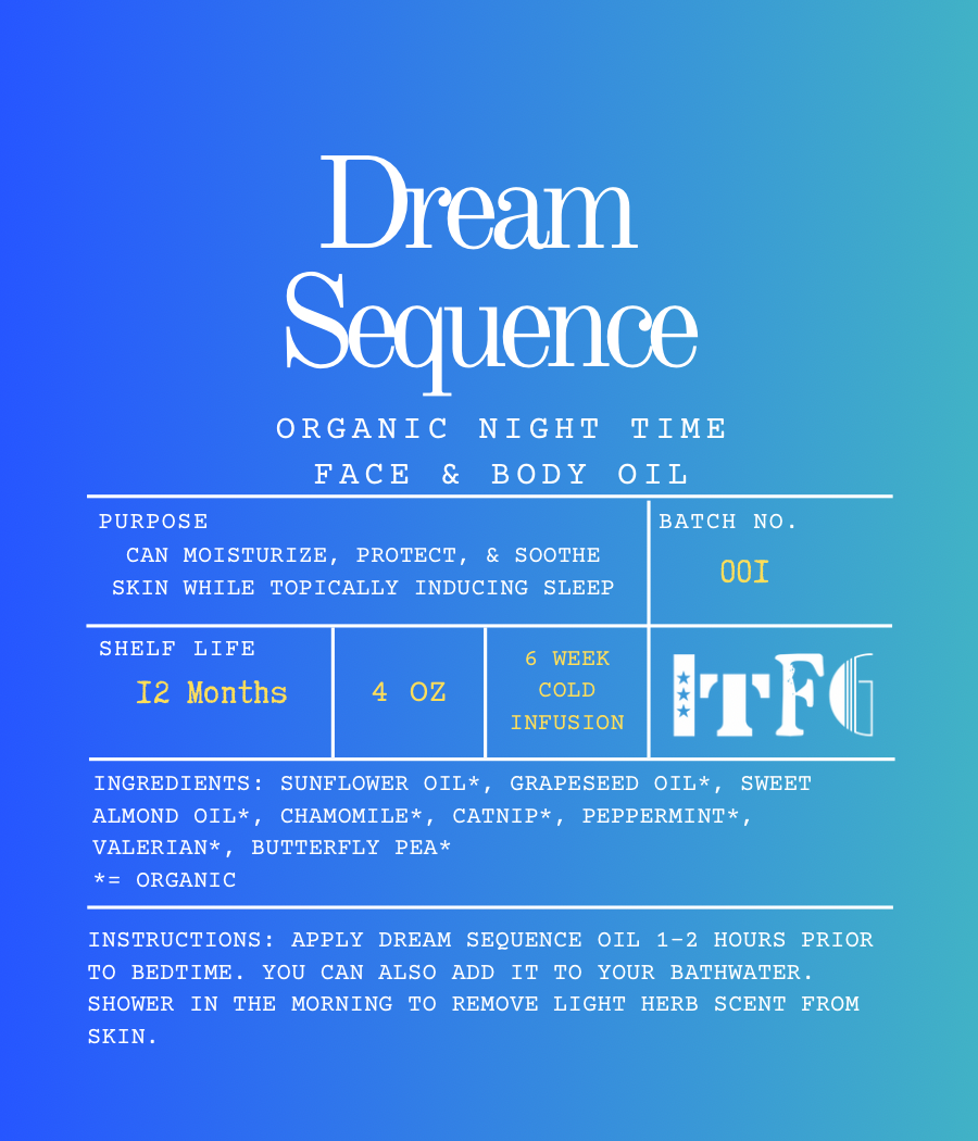 Dream Sequence Organic Nighttime Face & Body Oil 4oz