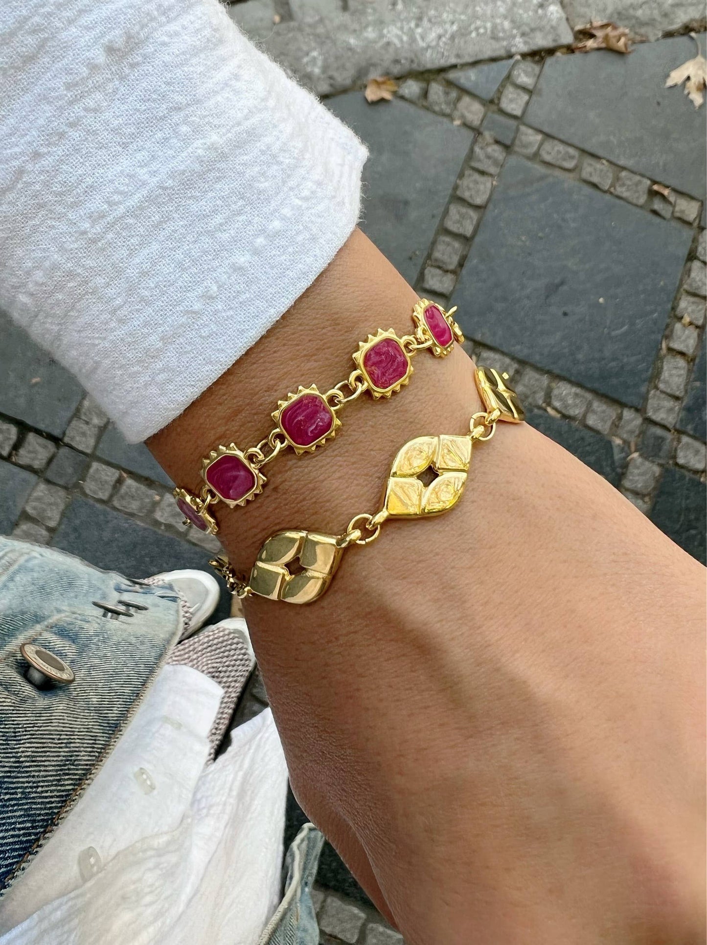 Triomphe Gold Bracelet (stainless steel)