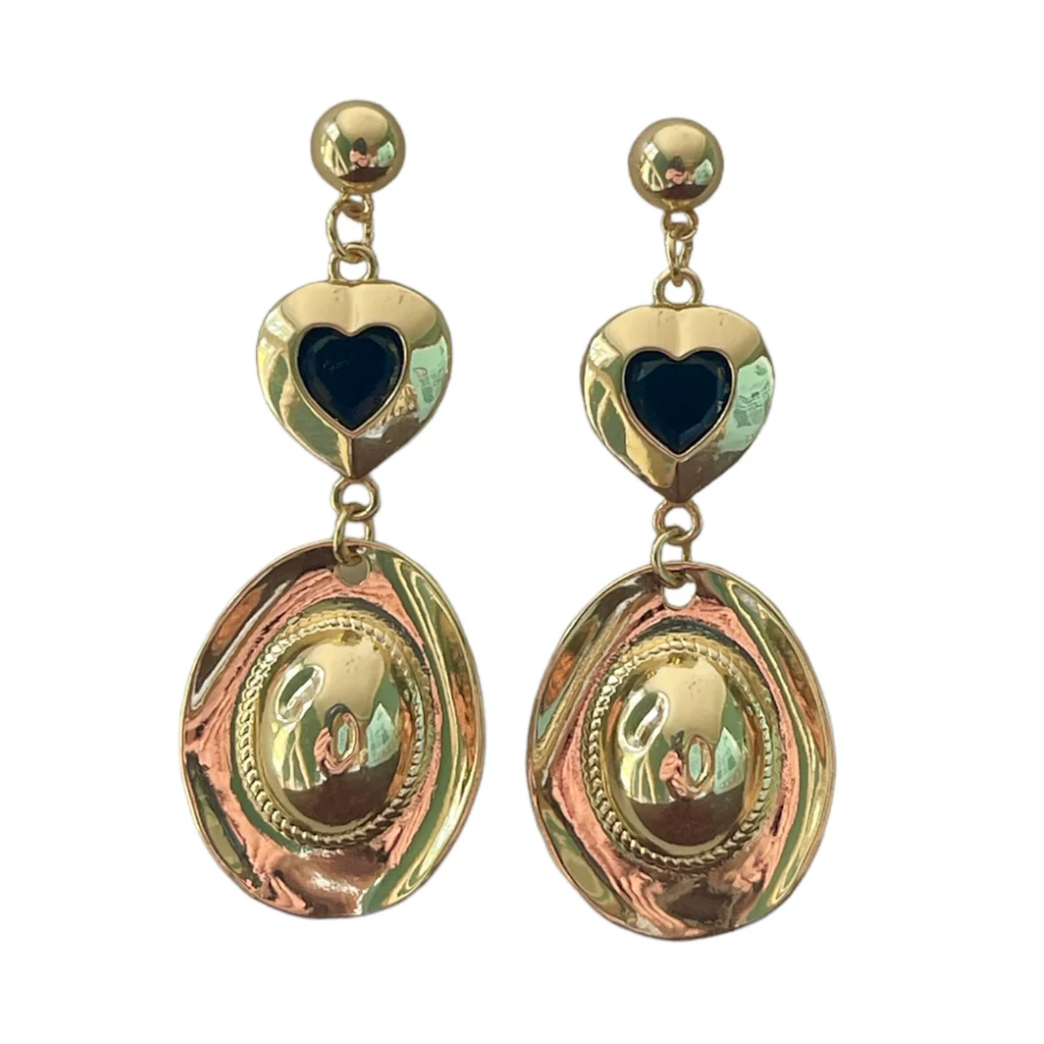 Cindy Cowgirl Earrings (DEADSTOCK & gold plated brass)