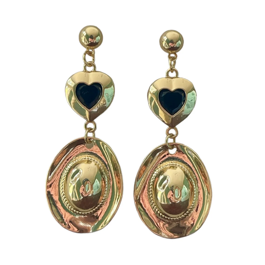 Cindy Cowgirl Earrings (DEADSTOCK & gold plated brass)