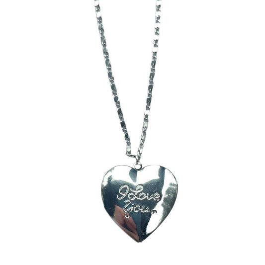 Shania Locket Necklace (silver plated)