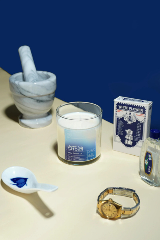 White Flower Oil Soy Wax Candle